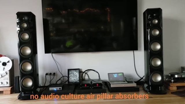 Absorbers Audio Culture (isolation Footers),Revel Salon2,Red Dragon,NBS Cable,Apple MacBook Air.