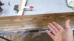 Работа с маслом Живица, масло с твердым воском для дерева, как наносить масло.