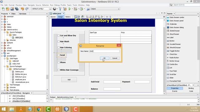 Salon Inventory System using Java смотреть онлайн