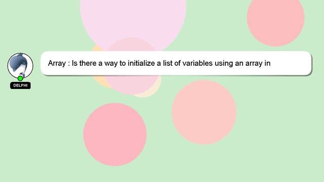Array : Is there a way to initialize a list of variables using an array in Java? смотреть онлайн