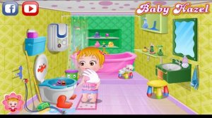 Игра для детей Играем в игру Малышка Хейзел Гигиена и уборка ванной комнаты Baby Hazel Bathroom