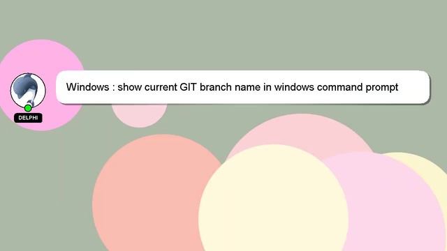 Windows : show current GIT branch name in windows command prompt смотреть онлайн