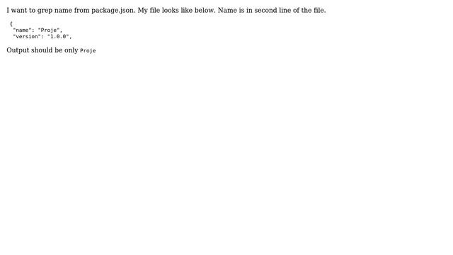 Grep the name from package.json file (2 Solutions!!) смотреть онлайн