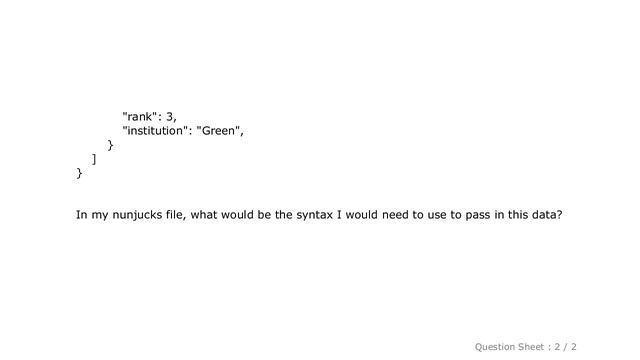 HTML : How can you pass JSON data into a Nunjucks file? смотреть онлайн