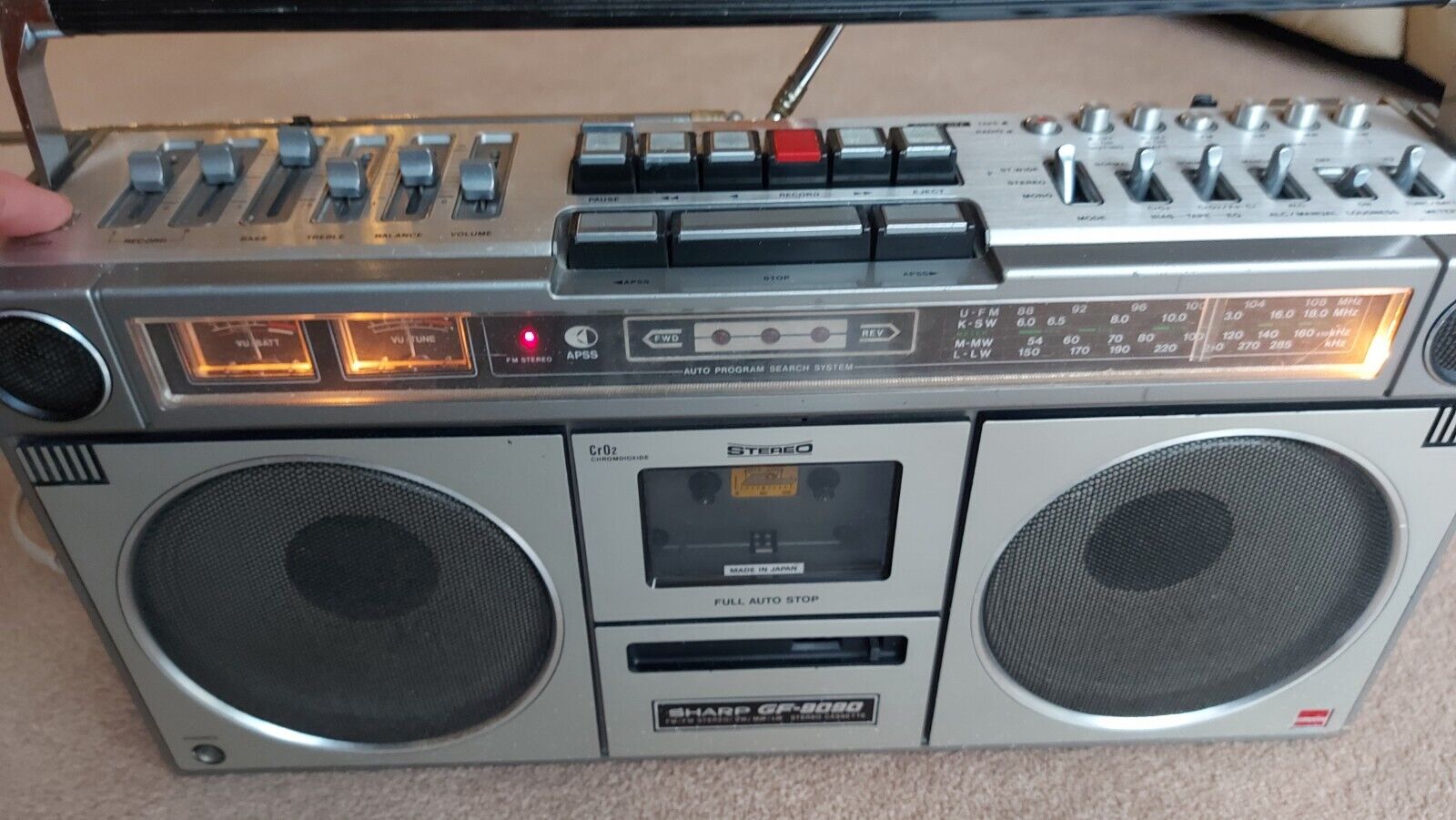 Vintage SHARP GF-9090E Portable Radio Stereo Cassette BoomBox-1977-1979 год ЯПОНИЯ смотреть онлайн