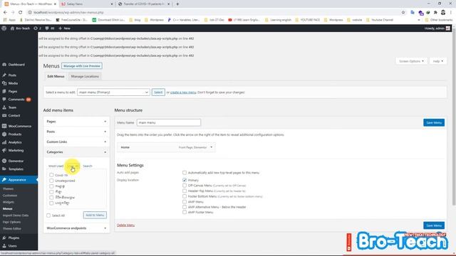 How to add, edit, remove navigation menu items in Wordpress | Part 3 смотреть онлайн
