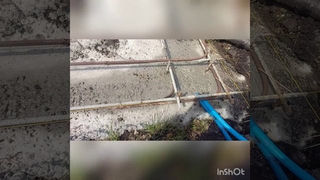 Залил фундамент в грунт .