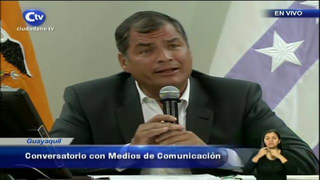 Conversatorio del Presidente Rafael Correa con medios de comunicación desde Guayaquil 16/02/2016 смотреть онлайн