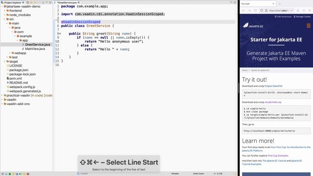 How to create a new Jakarta EE project (Java EE) with Vaadin in Eclipse IDE смотреть онлайн