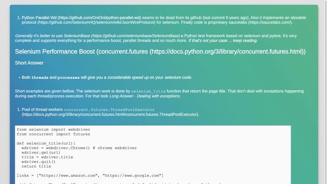 Python parallel execution with selenium смотреть онлайн