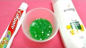 3 Лизуна из зубной пасты и крахмала. Слайм без клея и с клеем