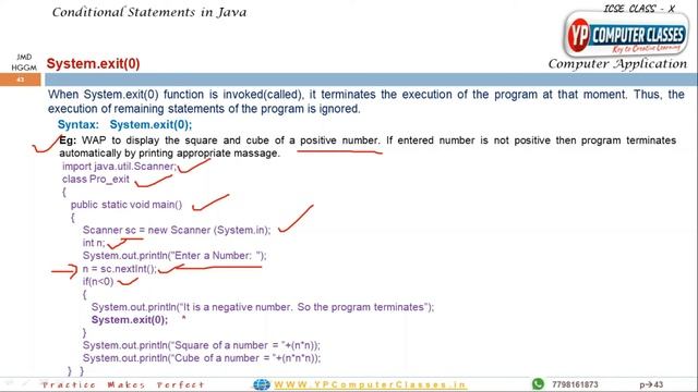 Exit Method Java | How to use system.exit in java | system.exit(0) | #icsecomputer смотреть онлайн
