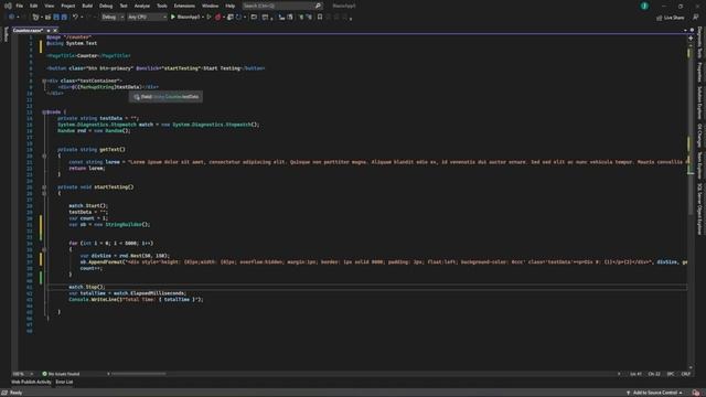 Vue 3 vs Blazor Performance Testing - Part II смотреть онлайн