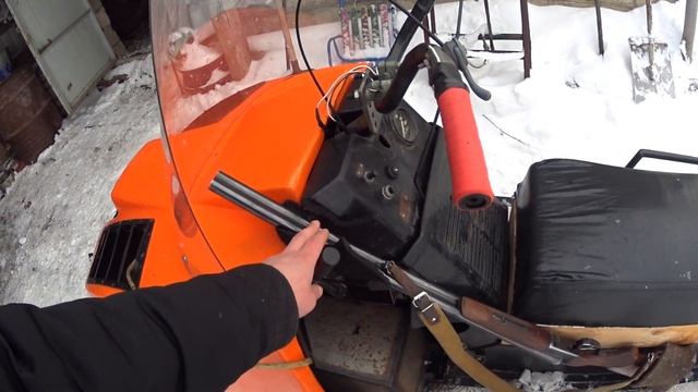 Крепление ружья на снегоход буран РМ-640 смотреть онлайн