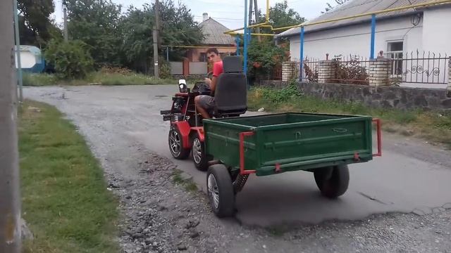 Самодельный мини трактор переломка смотреть онлайн