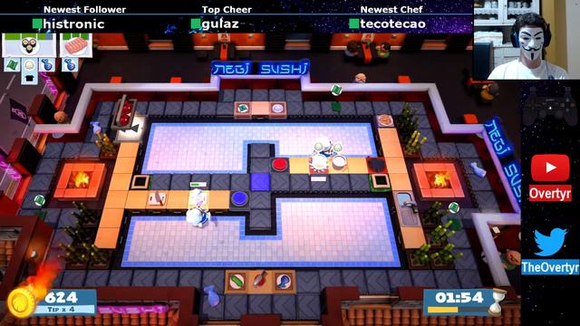 Overcooked 2 – Level 4-5 - 4-Stars World record! - 1 Player - Score: 1196 смотреть онлайн