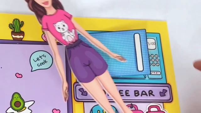 КНИЖКА ДОМИКис ДЛЯ КУКОЛ / бумажные сюрпризы внутри???