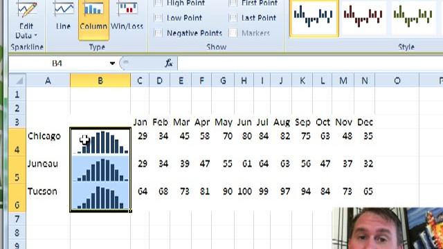 Excel - Consistent Scale For Multiple Sparklines In Excel - Episode 1211.133 смотреть онлайн