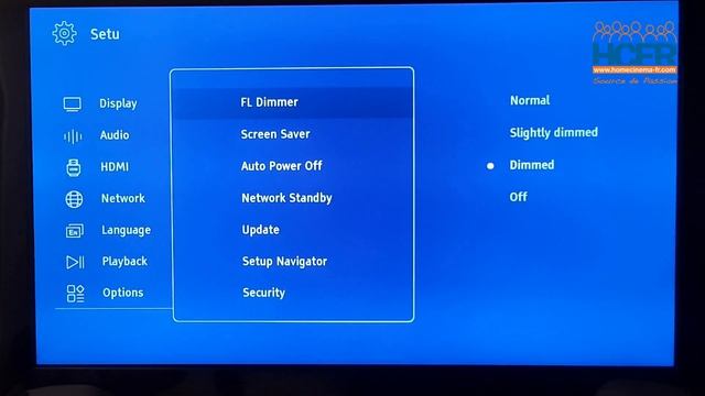 HCFR GIEC BDP-G5800 Menus смотреть онлайн
