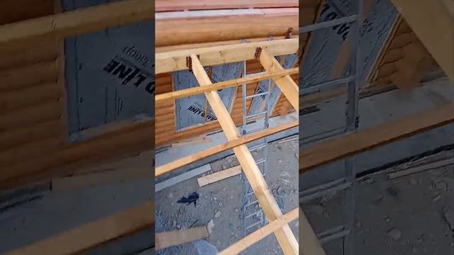 навес из дерева