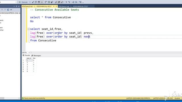 603 Consecutive Available Seats LeetCode SQL | Interview смотреть онлайн