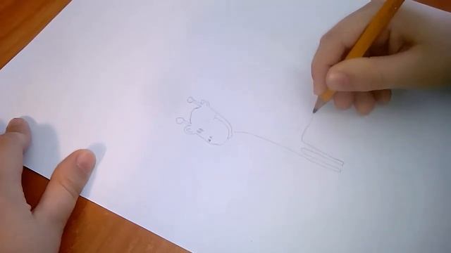 Как научить ребенка рисовать Рисуем жирафа обучающее видео смотреть онлайн