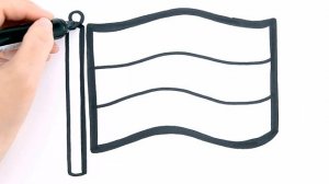 Как нарисовать ФЛАГ РОССИИ / Рисунок для начинающих и для детей / Раскрась Ка