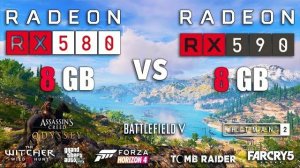 RX-580 VS RX-590 в 10 играх