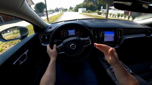 New Volvo V60 Plug in Hybrid Recharge 2022 Test Drive POV смотреть онлайн
