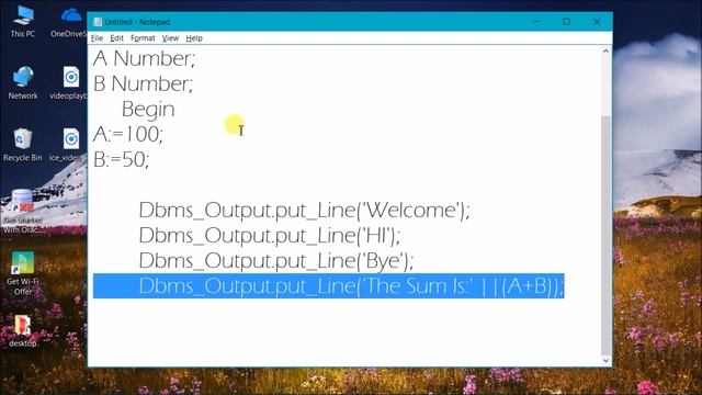 How to create VB script in Sql || PL/SQL || смотреть онлайн