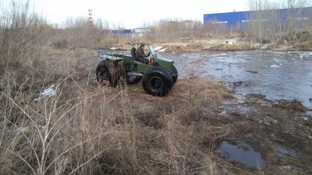 Вездеход Соломономобиль-94 пикап на шинах Трэкол 1600х700. смотреть онлайн