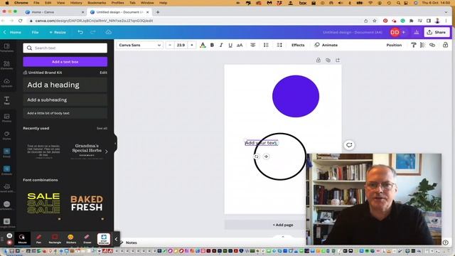How to create a circle with text inside it using Canva! смотреть онлайн