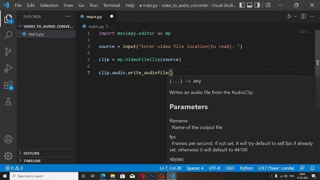 Video to Audio Converter in Python ??? смотреть онлайн