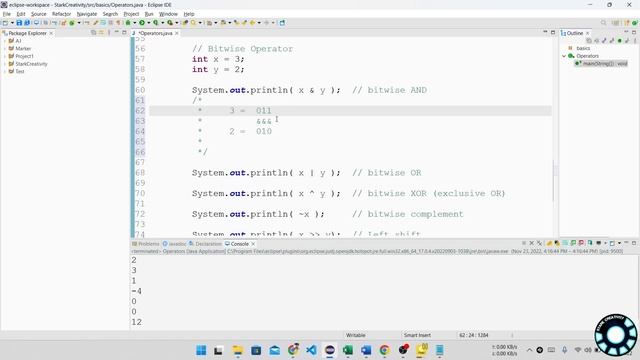 Operators in Java | Ch-1 P-5 | Complete Java Course for beginners in Hindi смотреть онлайн