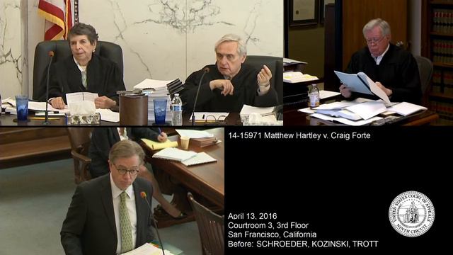 14-15971 Matthew Hartley v. Craig Forte смотреть онлайн