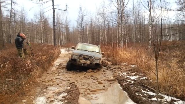 Лужа. Датсун продавил лед смотреть онлайн