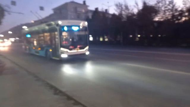 Троллейбус №154 Омск, маршрут №4. смотреть онлайн
