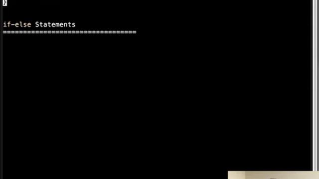 Java if-else Statements смотреть онлайн