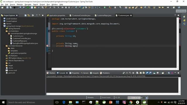 Spring boot with spring data Mongo смотреть онлайн