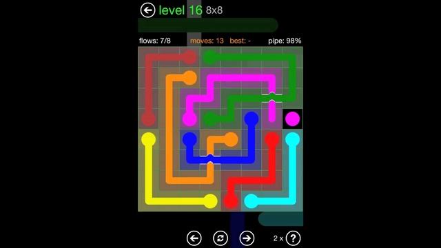 Flow Free Bridges 8x8 1-30 Classics Pack walkthrough смотреть онлайн