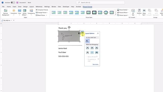 How To Create A Reusable Digital Signature In Microsoft Word