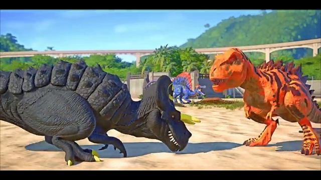 NEW! Max Level 40 Spinosaurus vs T-REX, BATMAN Ultimasaurus, IRON MAN? Jurassic World Evolution смотреть онлайн