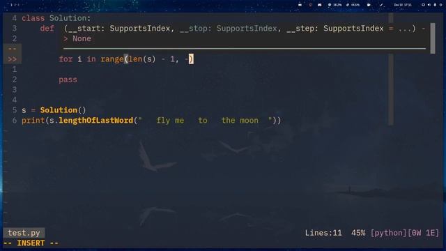 Length of Last Word: Easy - Leet Code 58 (Python3) смотреть онлайн