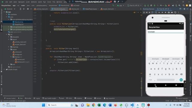SearchView with RecyclerView in Android Studio Part 02 Bangla Tutorial #EduTechBD01 смотреть онлайн