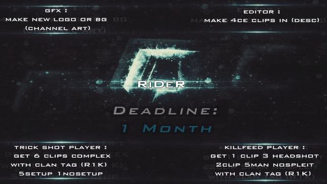 RiDeR Recruitment Challange l PS3 & XBOX (CLOSED) смотреть онлайн
