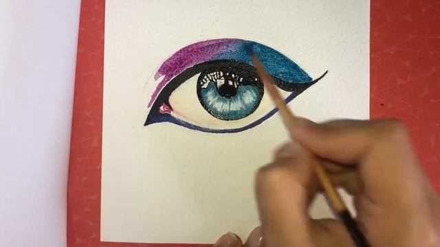 Как научится рисовать глаз? Учимся рисовать глаз. Глаз акварелью. смотреть онлайн