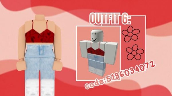 RED roblox outfits for 5 robux || with CODES! ?