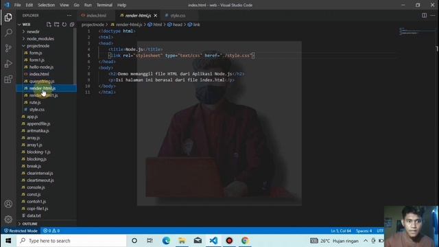 27|. Menggunakan File CSS dalam Aplikasi Node.js смотреть онлайн