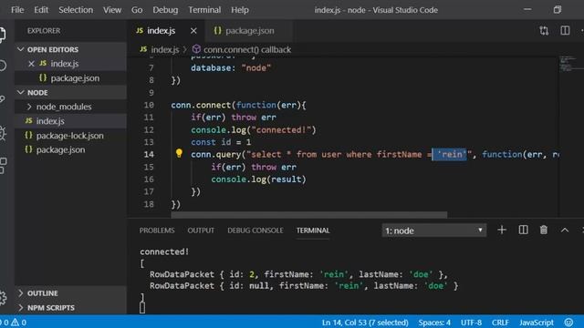 15-using where statement mysql-node смотреть онлайн