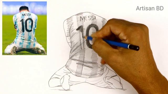 How To Draw Lionel Messi | Drawing of Messi смотреть онлайн